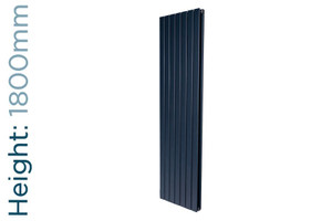 DQ-STRATA-1800-SA-TH - DQ Strata Vertical Single Radiator H1800mm X W224mm Anthracite