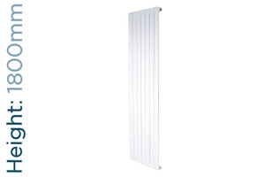 DQ-STRATA-1800-DW-TH - DQ Strata Vertical Double Radiator H1800mm X W224mm White
