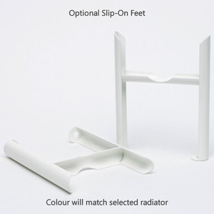 DQ-ARDENT-H-F-SLIP-ON-FEET-CU01 - DQ Ardent Horizontal 3 Column Radiator H500mm X W622mm Anthracite