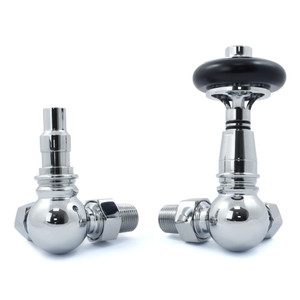 T-TRV-049-CR-C-ALT00 - Ascott Traditional TRV Corner Chrome Radiator Valves