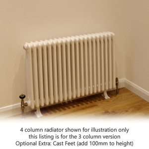 AP-3-LS02 - Apollo Roma 3 Column Vertical Radiator H2000mm x W214mm