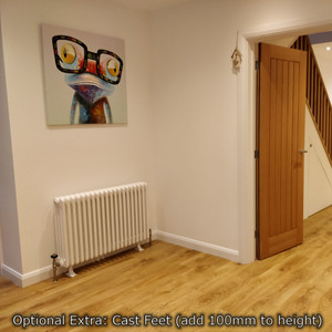 AP-4-LS01 - Apollo Roma 4 Column Horizontal Radiator H300mm x W996mm