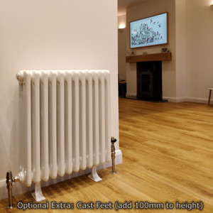 AP-4-LS03 - Apollo Roma 4 Column Horizontal Radiator H300mm x W996mm