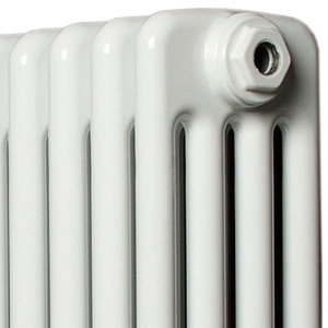 AP-4-CU00 - Apollo Roma Fixed Foot 4 Column Horizontal Radiator H700mm x W572mm