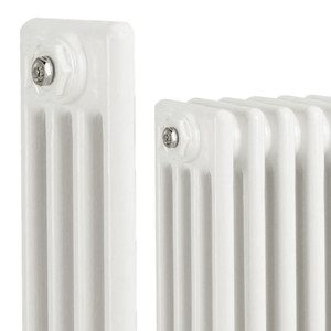 RE-4-ALT01 - Reina Colona White 4 Column Radiator H500mm x W605mm