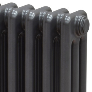 RR-FAN-3-CU00 - Fitzrovia Metallic Anthracite 3 Column Vertical Radiator H1800mm x W300mm
