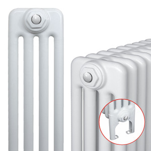 MS-MSFW-4-ALT00 - MHS Multisec 4 Column Horizontal Radiator With Welded-On Feet H400mm x W162mm White