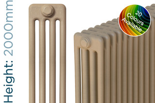 Classic Colour 4 Column Radiator 3 Sections H2000mm X W162mm