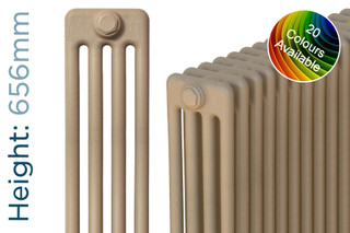 Classic Colour 4 Column Radiator 3 Sections H656mm X W162mm