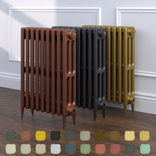 Shelbourne 3 Column Victorian Cast Iron Radiator H645mm x W759mm