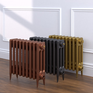 Shelbourne 3 Column Victorian Cast Iron Radiator H450mm x W206mm