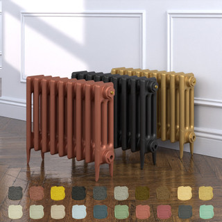 Shelbourne 3 Column Victorian Cast Iron Radiator H450mm x W213mm