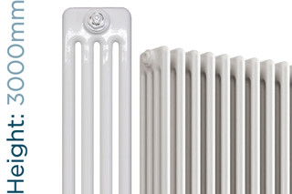 Infinity White 4 Column Radiator 3 Sections H3000mm X W162mm