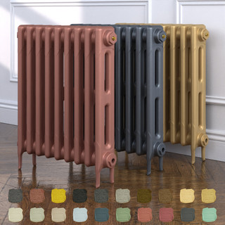 Rook 2 Column Victorian Cast Iron Radiator H660mm x W218mm
