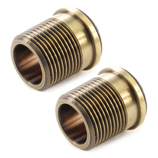 3/4 inch Coupler Radiator Valve Adaptors - Old English Brass (Pair)