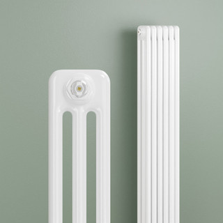 Trade Essentials White 3 Column Vertical Radiator H1800 x W300