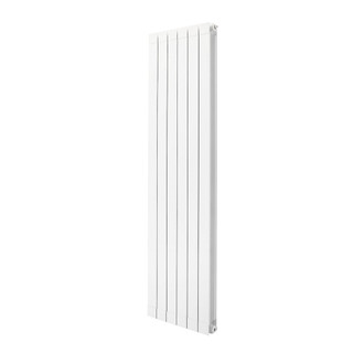 Trade Essentials Aluminium Designer White Vertical Radiator H1846mm X W500mm