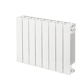 Trade Essentials Aluminium Designer White Horizontal Radiator H590mm X W980mm