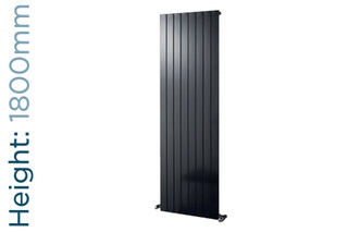 Eucotherm Mars Vertical Flat Panel Anthracite Radiator H1800mm X W295mm