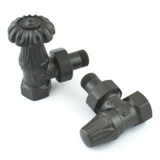 MS-VLVCHA-AA4 - Chartwell Angled Manual Radiator Valve - Anthracite (Manual) 3/4 inch