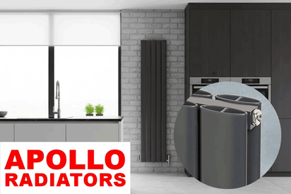 Apollo Magenta Curve Oval Designer Radiator