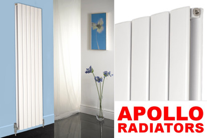 Apollo Magenta Curve White Aluminium Radiators