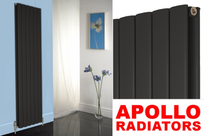 Apollo Magenta Curve Black Metallic Alu Radiators