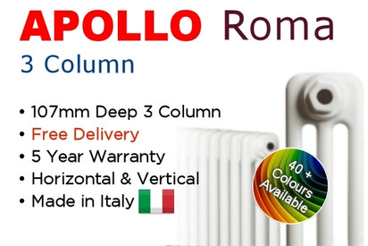 Apollo Roma 3 Column Radiators