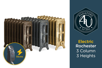 Electric Rochester - 3 Column Cast Iron Radiators