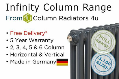 Infinity Anthracite Column Radiators
