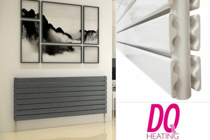 DQ Heating Tornado Horizontal Double Grey Rads