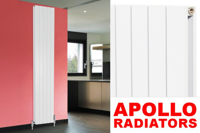 Apollo Magenta Flat White Aluminium Radiators