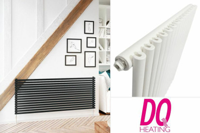 DQ Heating Vulcano Vertical Single Grey Radiators