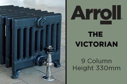 Arroll Victorian 9 Column Cast Iron Radiators