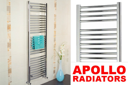 Apollo Napoli Straight Chrome Towel Radiators