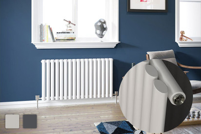Helios White Oval Designer Radiators