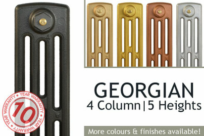 Georgian 4 Column Cast Iron Radiators