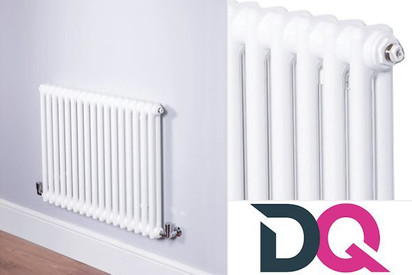 DQ Heating Ardent Horizontal White Radiators