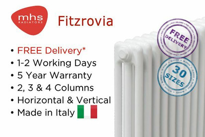 Fitzrovia White Column Radiators