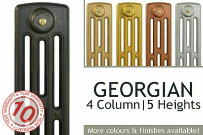 Georgian 4 Column Low Level Cast Iron Radiators
