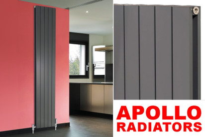 Apollo Magenta Flat Anthracite Radiators