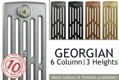 Georgian 6 Column Low Level Cast Iron Radiators