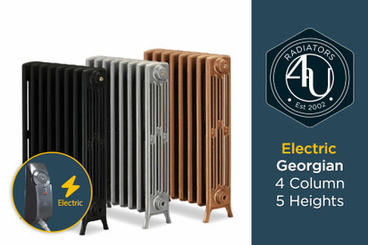 Electric Georgian - 4 Column Cast Iron Radiators