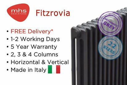 Fitzrovia Anthracite Column Radiators