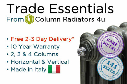 Trade Essentials Raw Column Radiators