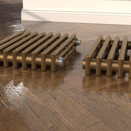 Aligning cast iron radiator sections before tightening nipples