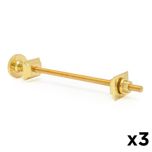 A-TIE-502-265-B-x3 - Radiator Wall Stay 265mm - Brass (x3)