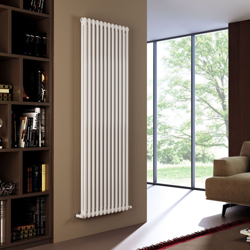 NF2-W-V-LS00 - Infinity White 2 Column Radiator 8 Sections H2800mm X W392mm