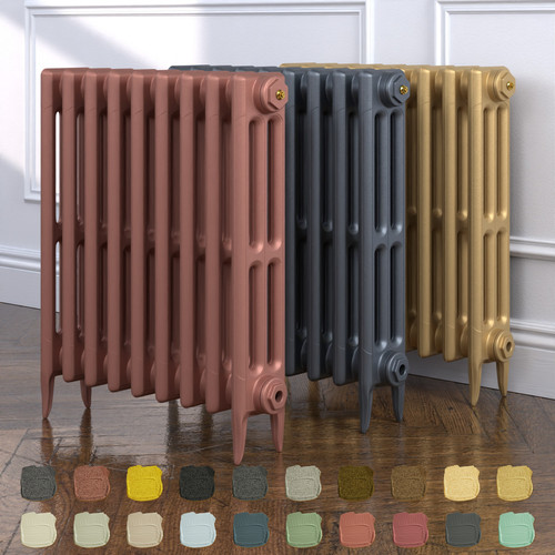 CI-SH645-09-TH - Shelbourne 3 Column Victorian Cast Iron Radiator H645mm x W1604mm