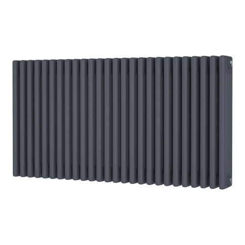 DR-A-COL-4-601164-ALT00 - Cheltenham Anthracite 4 Column Horizontal Radiator H600mm x W1164mm